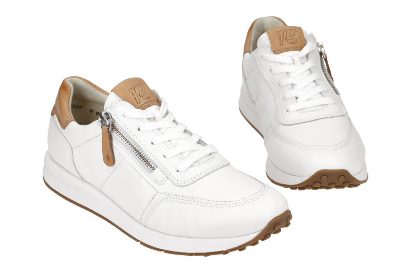 Paul Green Sneaker Schuhe weiß Glattleder 4085
