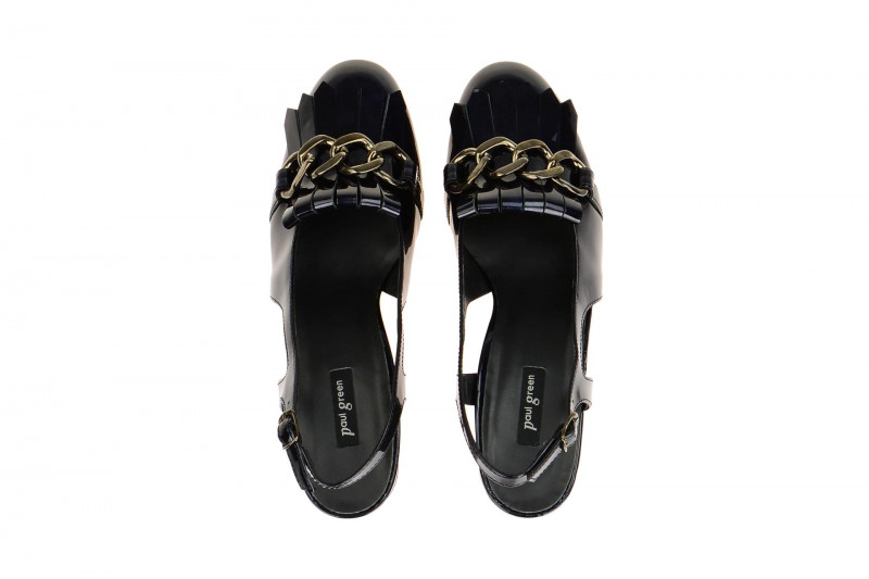 Paul Green Sling Pumps blau Lack 6098