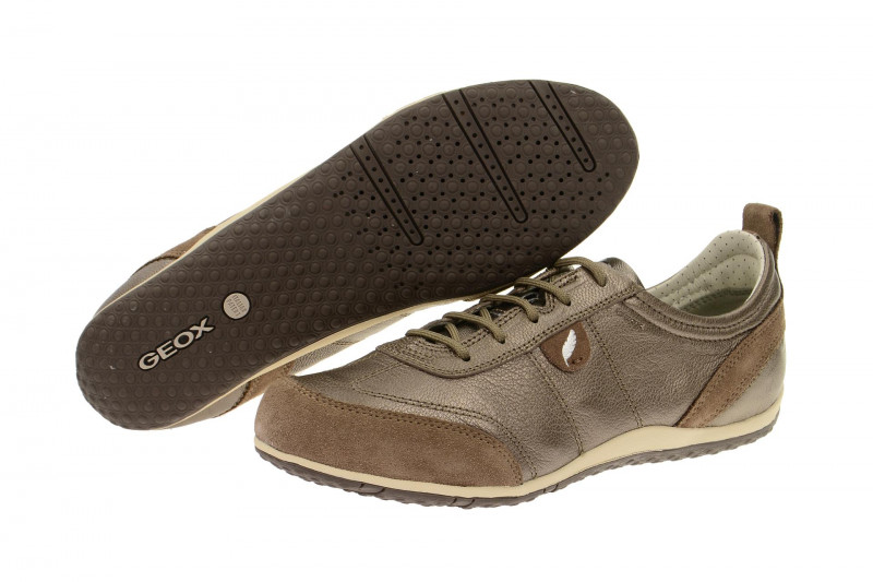 Geox Vega Schuhe taupe braun Damen