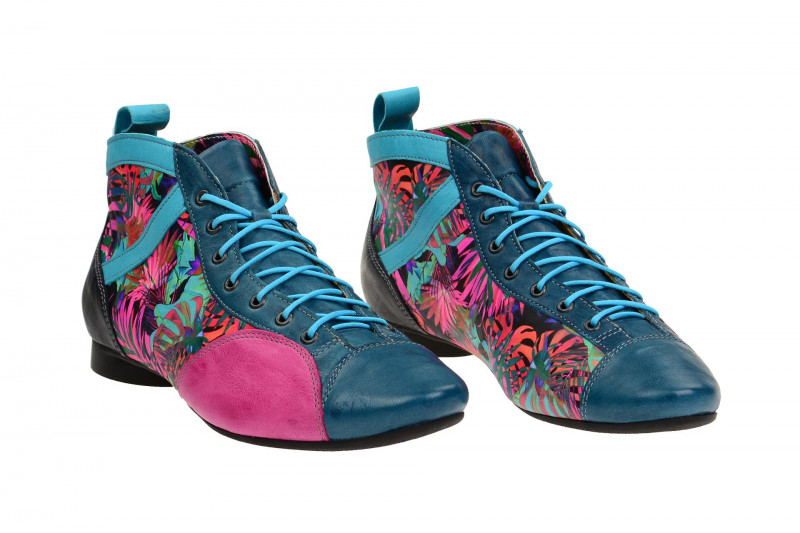 Think Guad Stiefelette blau pink 7-87732-84