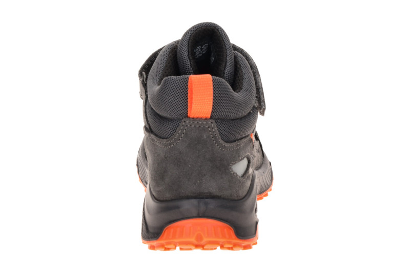 Ecco Receptor Kinder Schuhe Mid Cut grau orange Waterproof 724752