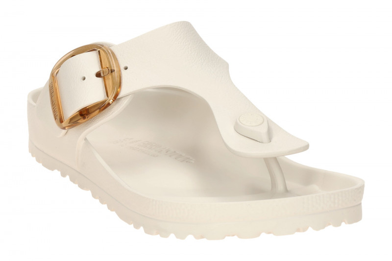 Birkenstock Gizeh Big Buckle Pantolette weiß eggshell SCHMAL EVA