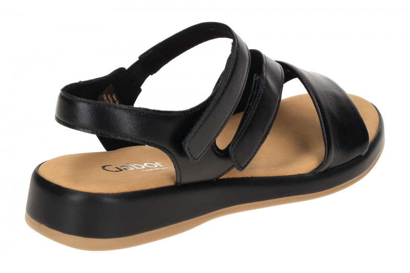Gabor Klett Sandale schwarz Nappa Klett 62.733.27