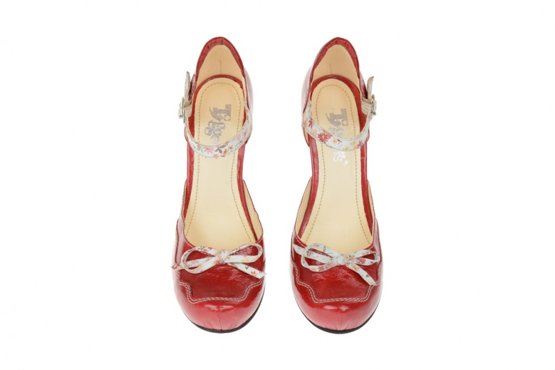 Tiggers Wave Riemchen Pumps - rot Lackleder