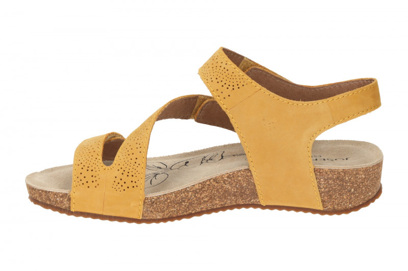 Josef Seibel Sandale Tonga 78 gelb Klett-Riemchen 78578