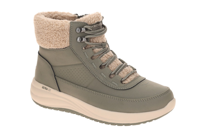 Skechers On-The-Go Stiefeletten grün olive Damen wasserdicht 144746
