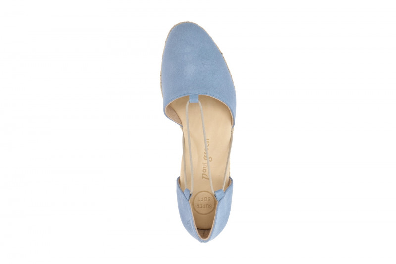 Paul Green Schuhe Espadrilles blau pacific Velour 2856