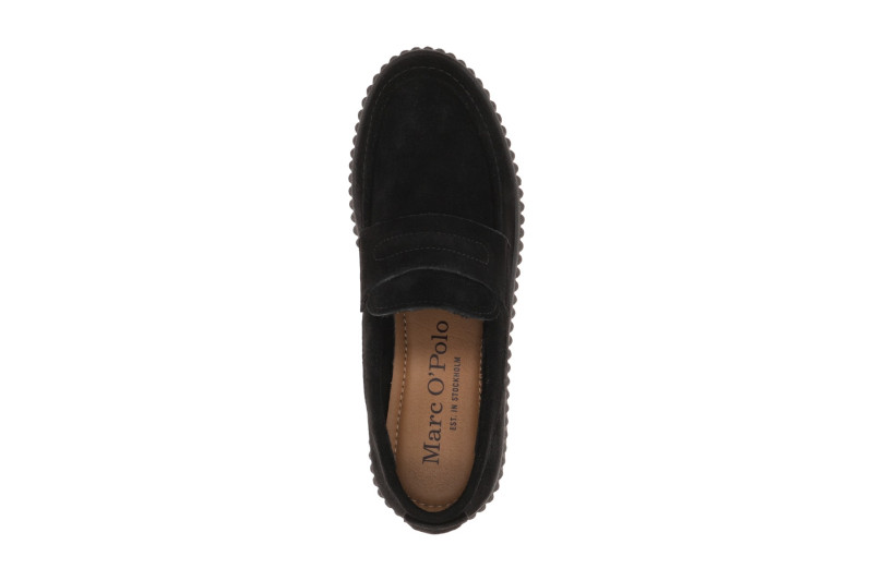 Marc O´Polo Bianca Schuhe Slipper schwarz Plateau Loafer 15271