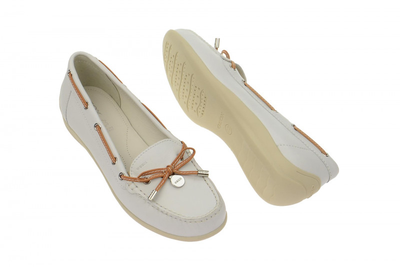 Geox Yuki Slipper weiß - D3255A 00043 C1000