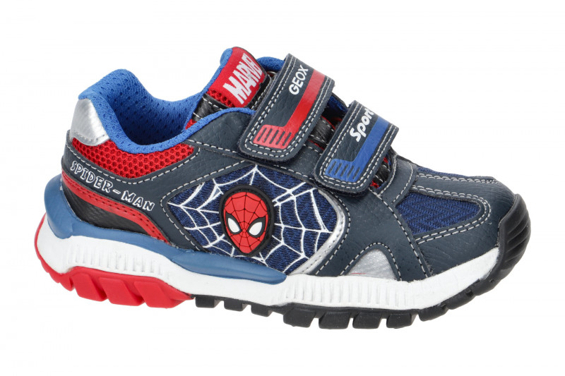 Geox Tuono Kinder Schuhe blau navy Spider-Man J35AXB