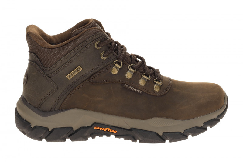 Skechers Santoro Schuhe Mid Sneaker braun wasserdicht SLIP-INS