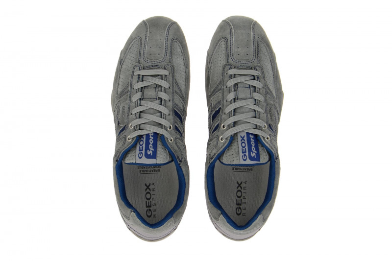 Geox Respira Snake K Sneakers in grau blau Herrenschuhe