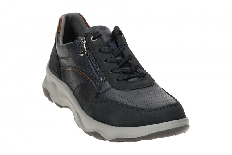 Waldläufer Max Schuhe blau braun H-Weite