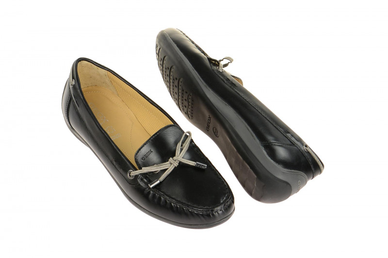 Geox Yuki Mokassin Schuhe schwarz D6455A