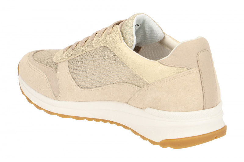 Geox Airell Schuhe beige gold metallic