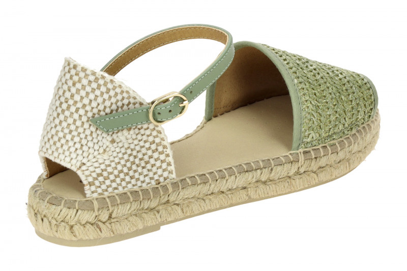 Geox Lampedusa Sandale grün mint Bast D55V0B