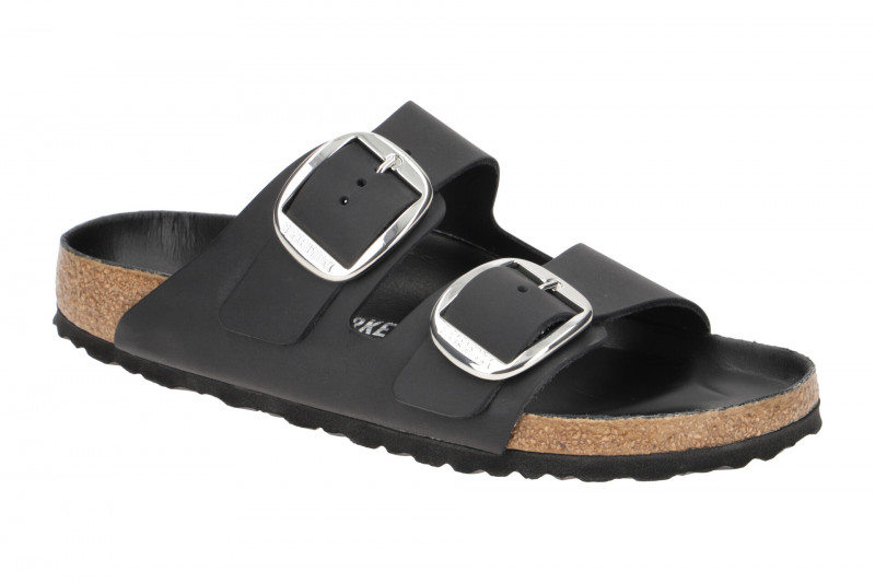 Birkenstock Arizona Big Buckle Pantolette schwarz Normal-Weit 1011074