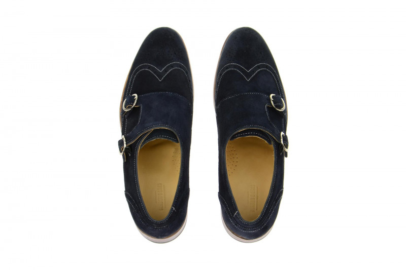 Gordon & Bros Schuhe Levet blau Double Monk 4925