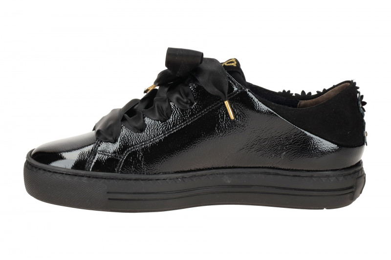 Paul Green Sneaker Schuhe schwarz Blüten 5307