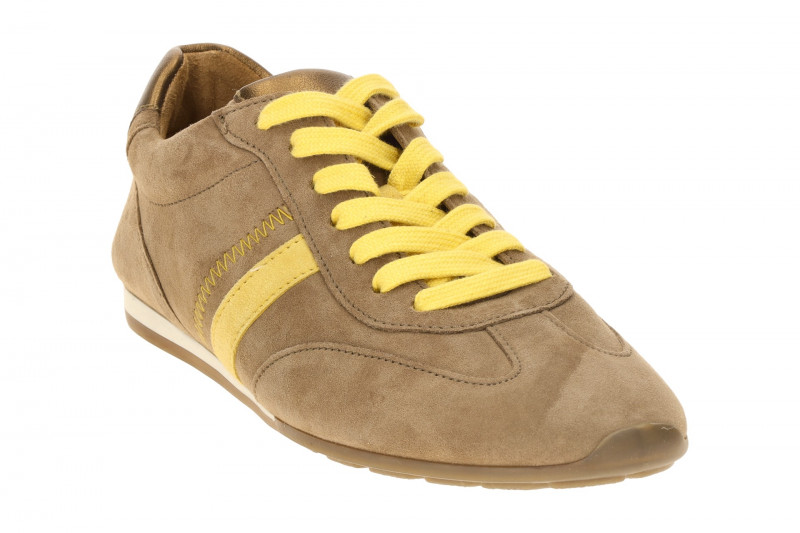 Gabor Schuhe braun flache Slim Retro-Sneakers 83.191.14