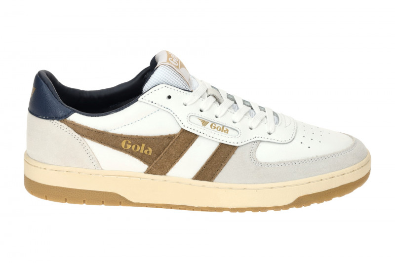 Gola Hawk Schuhe Sneakers weiß braun CMB336
