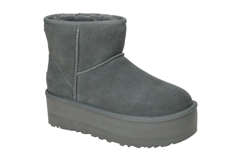 UGG Classic Mini Platform Stiefel grau rainstorm