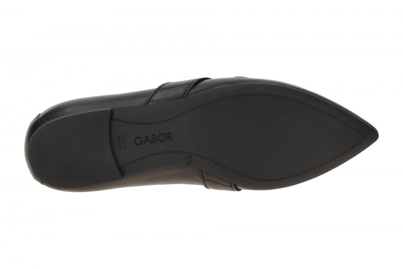 Gabor Schuhe Slipper schwarz Nappa 84.131.27