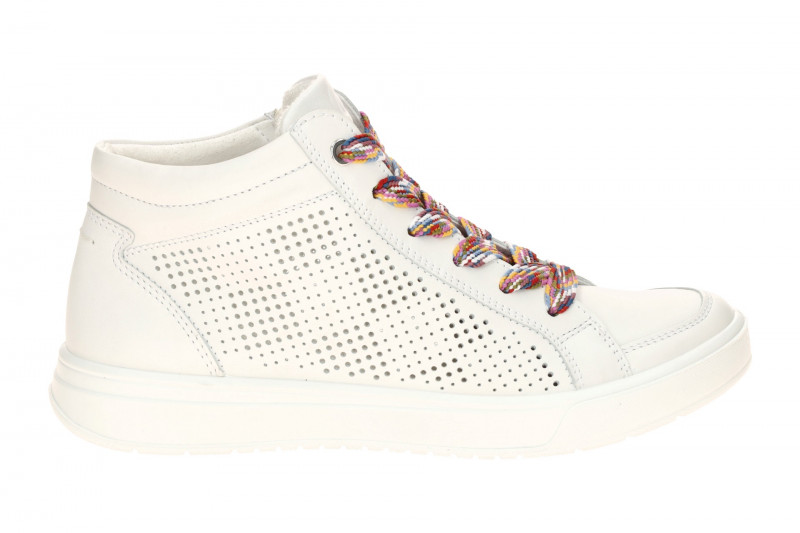 ARA Rom Schuhe Mid-Sneaker weiß gelocht 12-50042