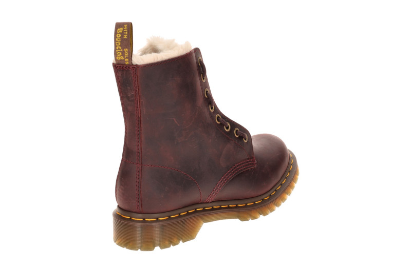 Dr. Martens 1460 Serena Zip Stiefel rot Warmfutter