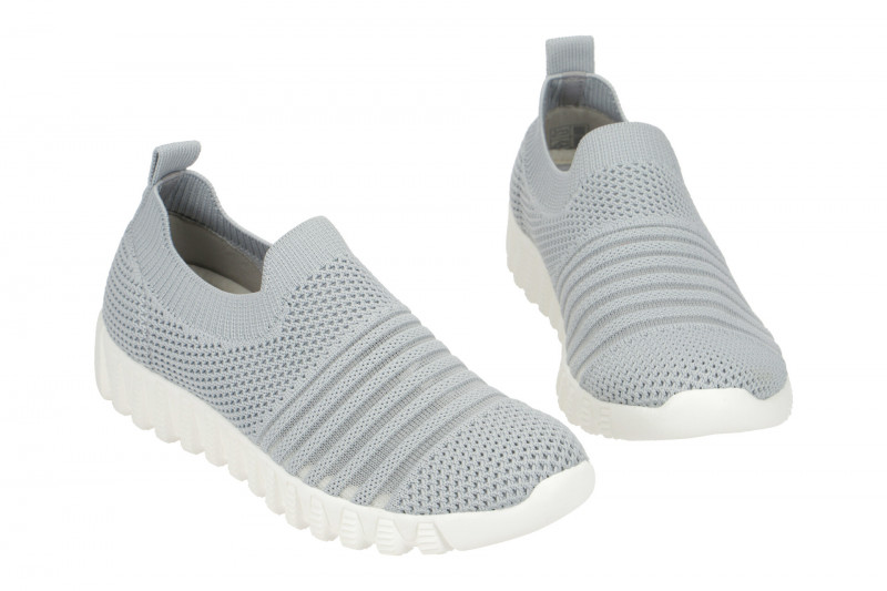 Bernie Mev Wylie Schuhe Slipper hellgrau vegan