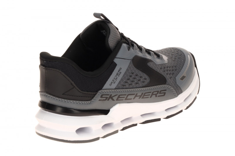 Skechers Glide Step Kinder Schuhe grau schwarz Slip-Ins 404203L