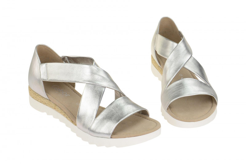 Gabor Sandale silber grau metallic 62.711.10