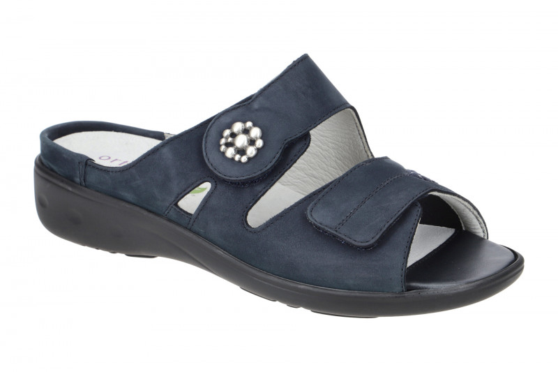 Waldläufer Kara Pantolette blau marine Orthotritt 684K50