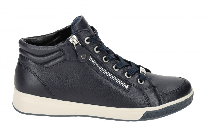 ARA Rom Schuhe blau Mid-Cut Sneaker 12-44499