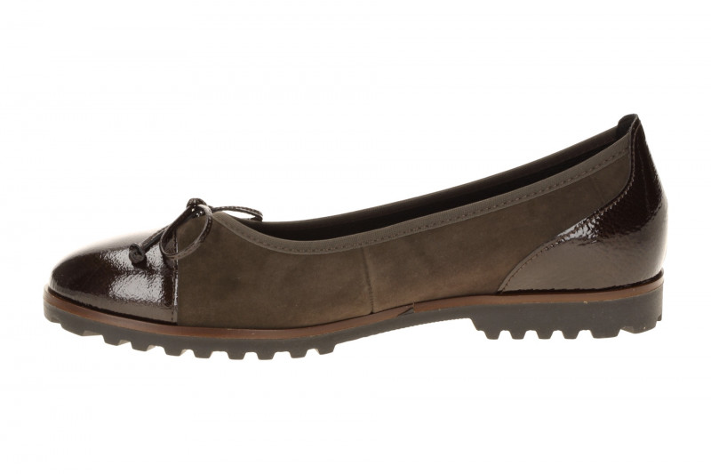 Gabor Ballerina braun mocca Lack Velour 3007