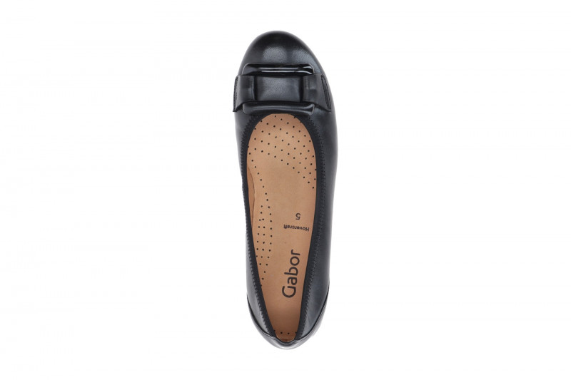 Gabor Schuhe Ballerina Slipper schwarz Nappa 74.166.27