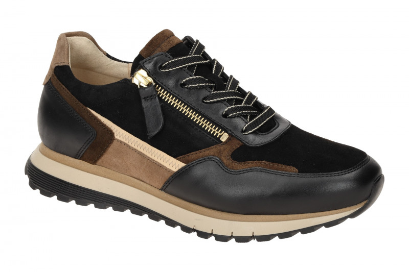 Gabor comfort Sneaker Schuhe schwarz braun H-Weite 76.378.67