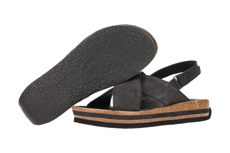 Think Zega Sandale schwarz Nubuck 388