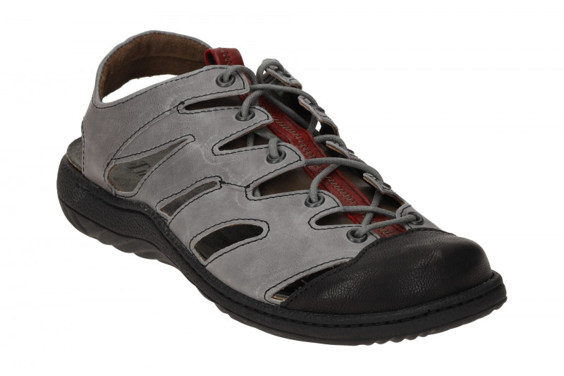 Think Change Schnür Sandale grau Glattleder 785