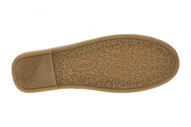 Gabor Slipper Mokassin beige Bootsschuh 85.223.12