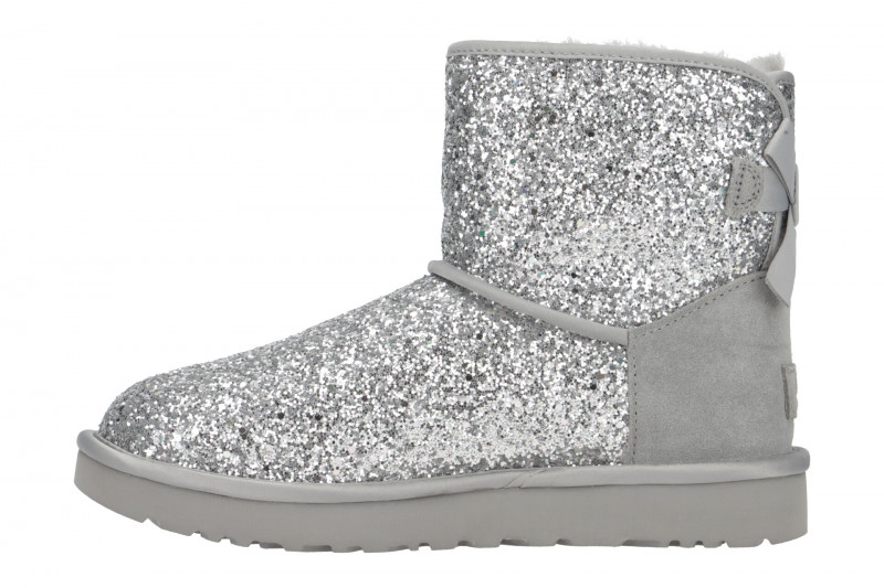 UGG Stiefel silber Classic Mini Bow Cosmos