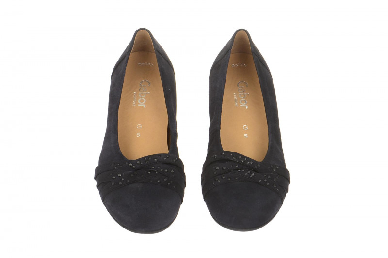 Gabor Florenz Pumps blau Velour 42.634.26