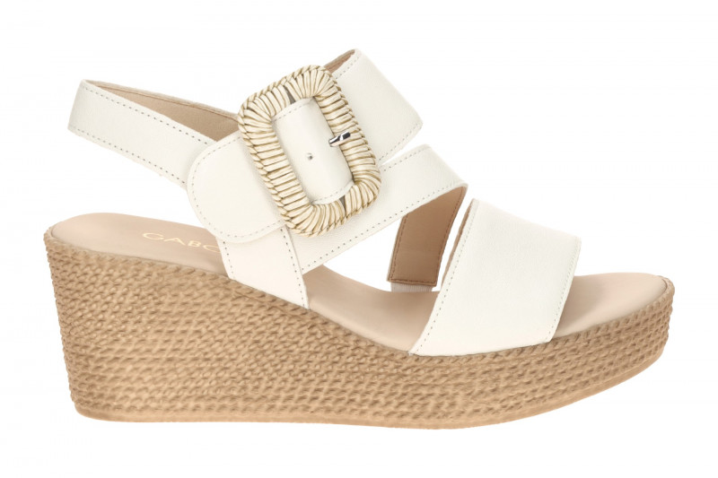 Gabor Wedges Keil Sandale weiß Nappa 84.771.20
