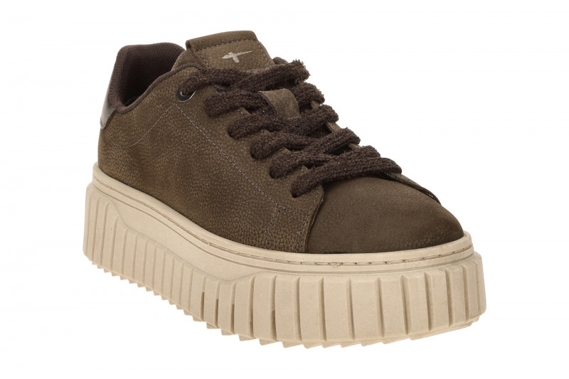 Tamaris Schuhe Plateau Sneaker braun mocca Nubuck 23702