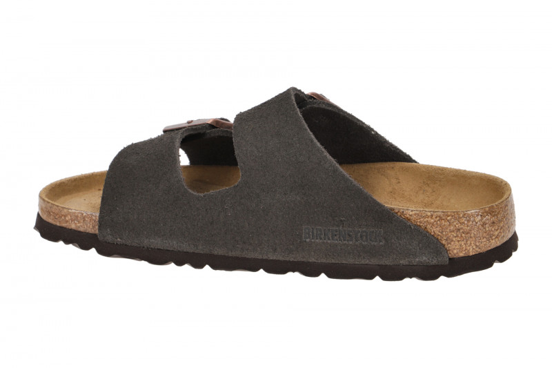 Birkenstock Arizona BS Pantolette dunkelbraun Schmal 951313