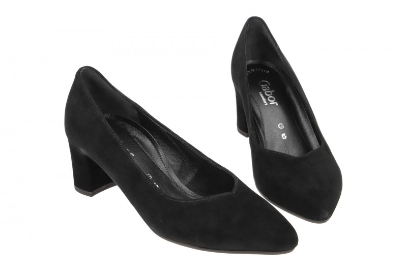Gabor comfort Pumps schwarz Velour 82.152.47