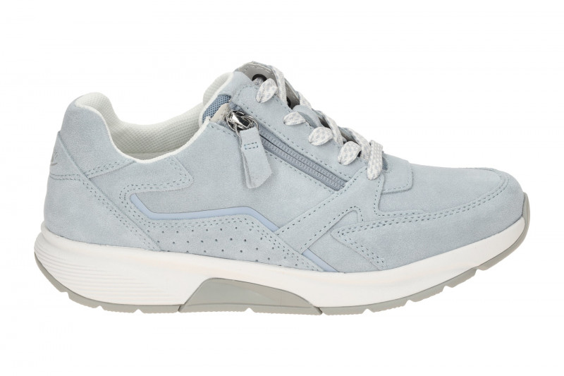 Gabor RollingSoft Schuhe blau sky Velour 86.878.26