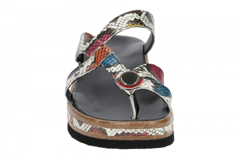 Think Zega Pantolette bunt Zehentrenner