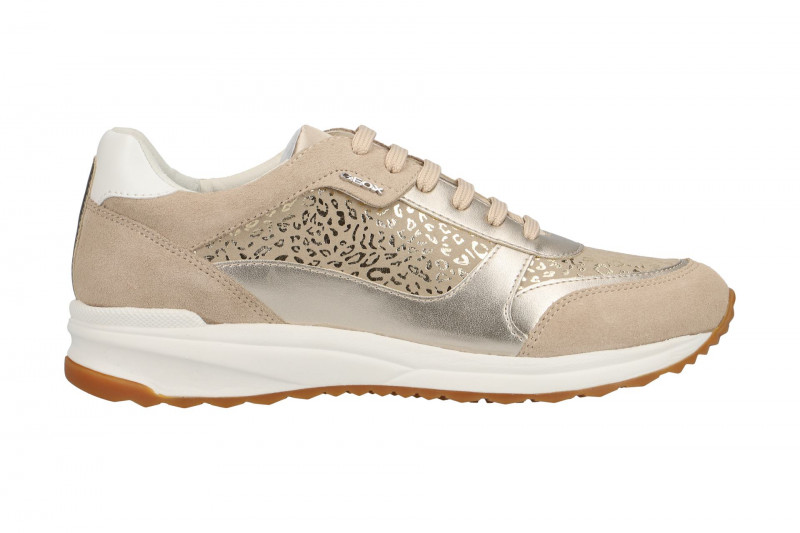 Geox Airell Schuhe beige gold Leo D642SC 0DC22 C6738