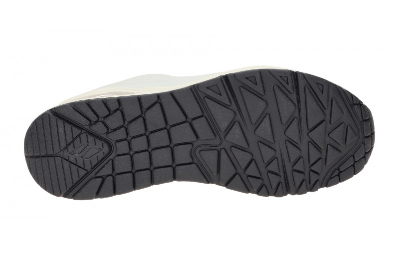 Skechers Uno Schuhe weiß blau Damen Sneakers 73690